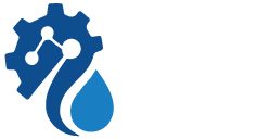 Professional logo of SSD Solution Experts featuring a blue gear and liquid drop icon symbolizing chemistry and technology, with bold sans-serif text in blue and gray.